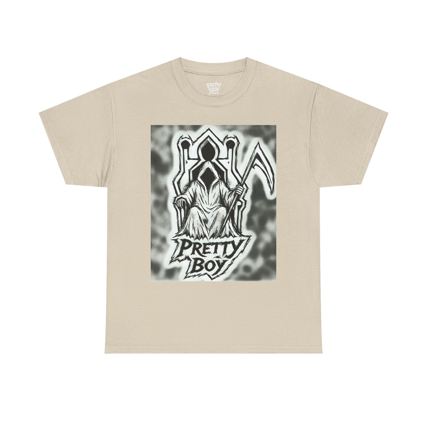 Pretty Boy Grim Reaper Tee — Gothic Streetwear Graphic T-Shirt