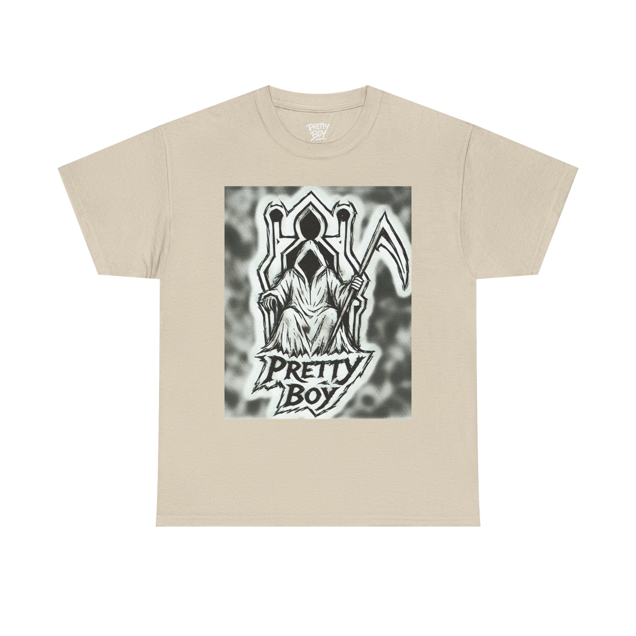 Pretty Boy Grim Reaper Tee — Gothic Streetwear Graphic T-Shirt