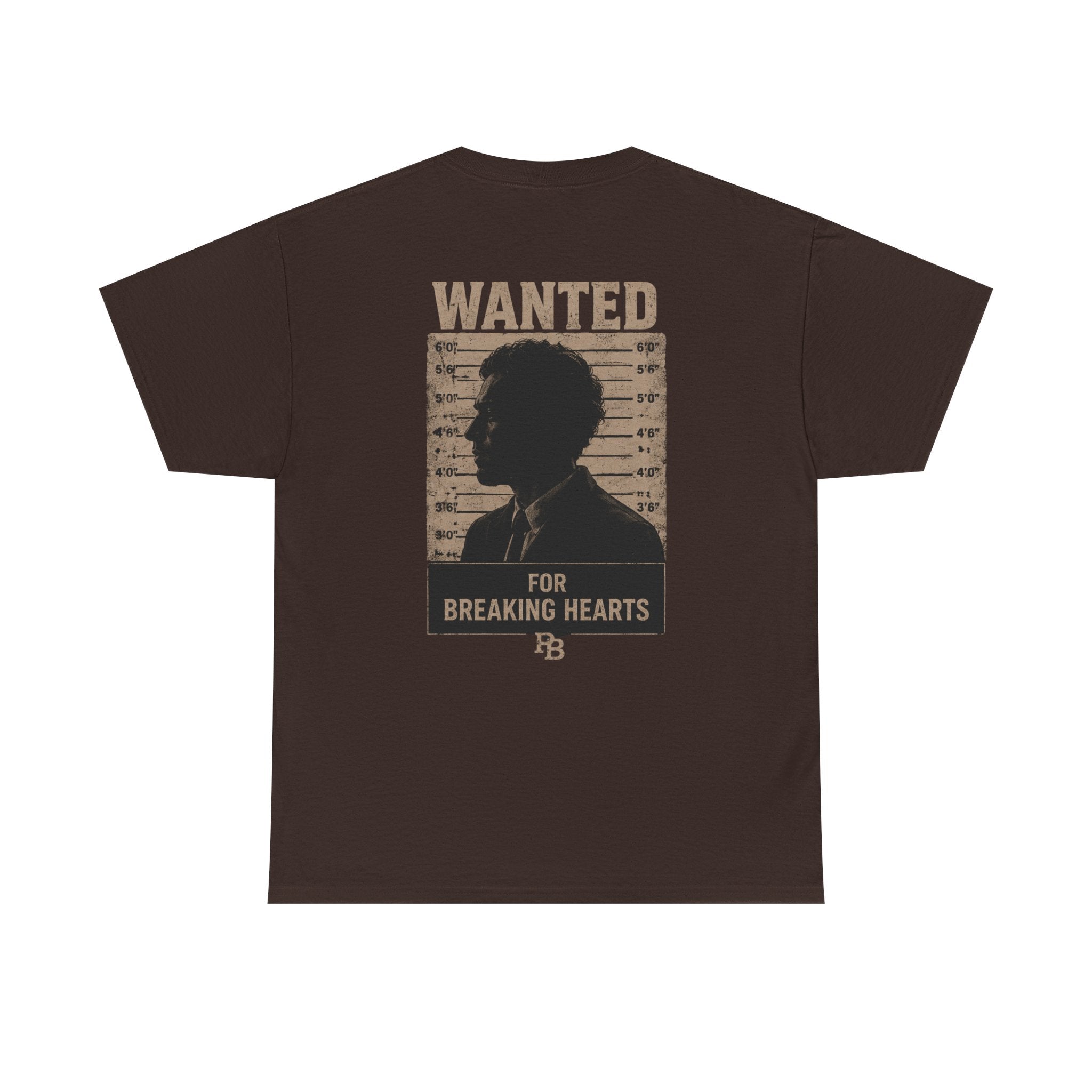 Wanted For Breaking Hearts Tee — Vintage Mugshot Graphic T‑Shirt