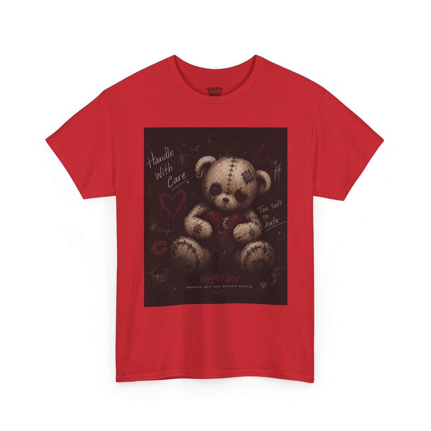 T-Shirt — Gothic Teddy Bear “Pretty Things Break Quietly” Graphic Tee
