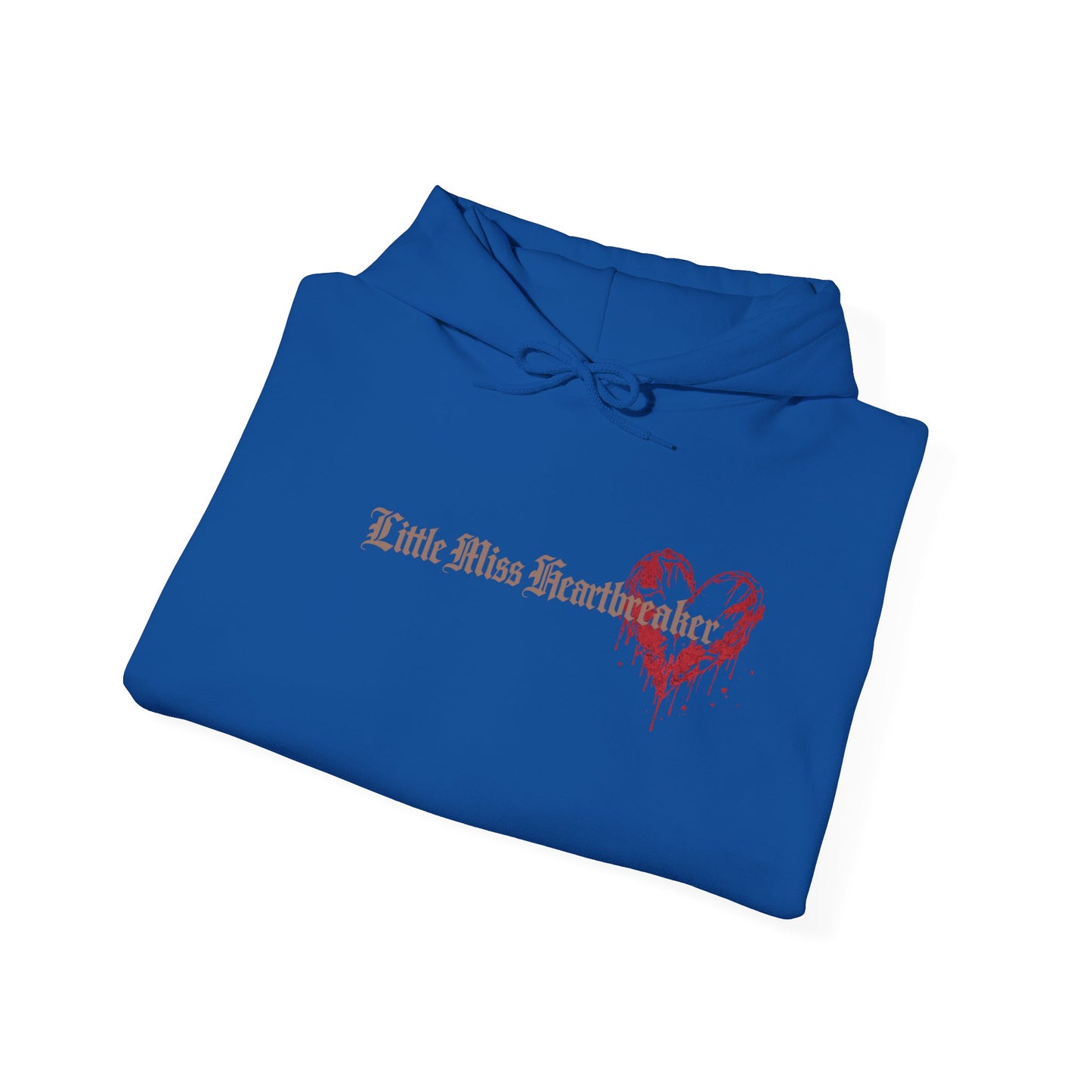 Heart Drip Hoodie – "Little Miss Heart" Distressed Heart Graphic Pullover
